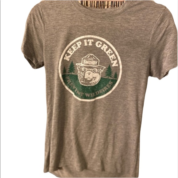Cooperative Tops - Keep it green Smokey the bear tshirt